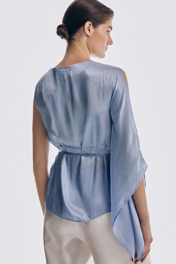 Pedro del Hierro Top escote caja Azul