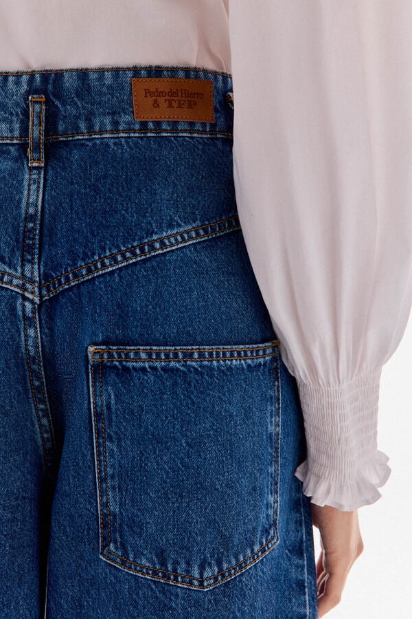 TFP by Tamara Falc&oacute; Cal&ccedil;a jeans super larga Azul