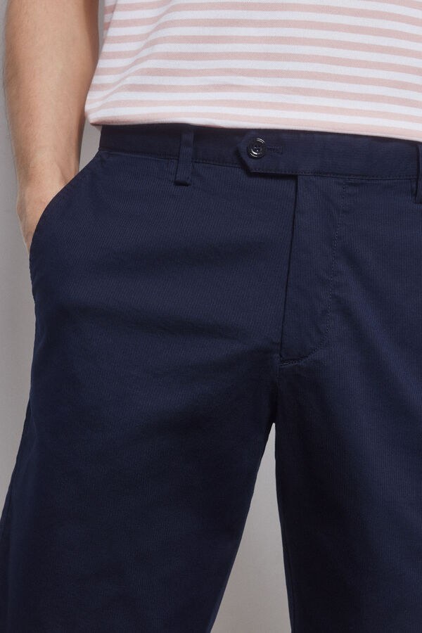 Pedro del Hierro Cal&ccedil;as bermuda chino premium flex  Azul