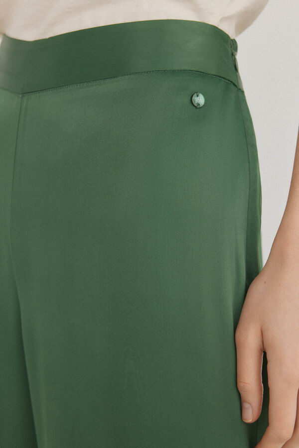 Pedro del Hierro Pantal&oacute;n fluido vestir Verde