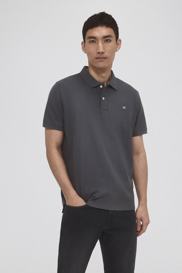 Pedro del Hierro Polo b&aacute;sico piqu&eacute; Gris