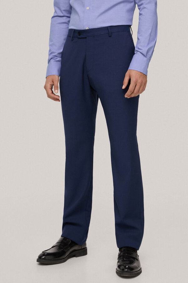 Pedro del Hierro Pantal&oacute;n traje azul en tailored fit Azul