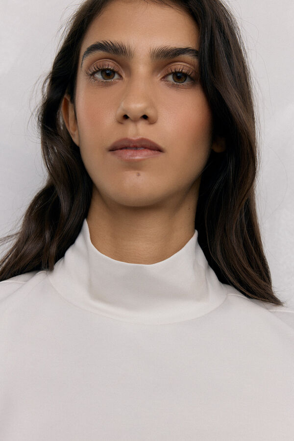 Pedro del Hierro Camiseta cuello alto Blanco