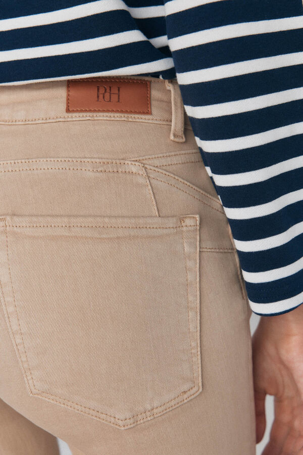 Pedro del Hierro empurrar jeans Beige