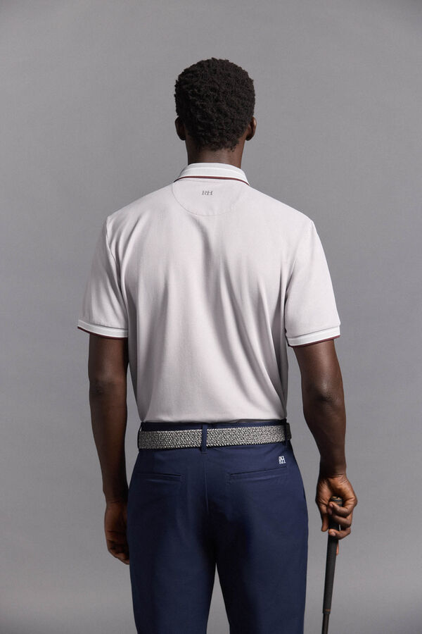 Pedro del Hierro Camisa polo de golfe liso Cizento