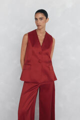 Pedro del Hierro Chaleco rojo Rojo