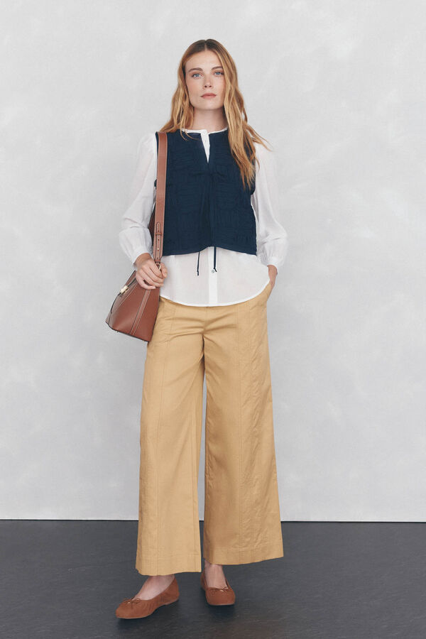 Pedro del Hierro Blusa lisa e solta Branco