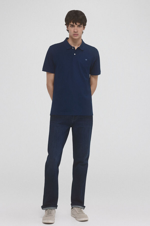 Pedro del Hierro Polo b&aacute;sico  Azul