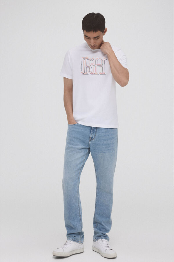 Pedro del Hierro T-shirt logo grande  Branco