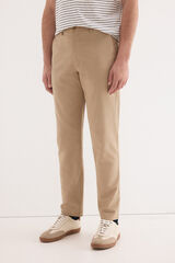 Pedro del Hierro Cal&ccedil;as worker regular em linho Beige