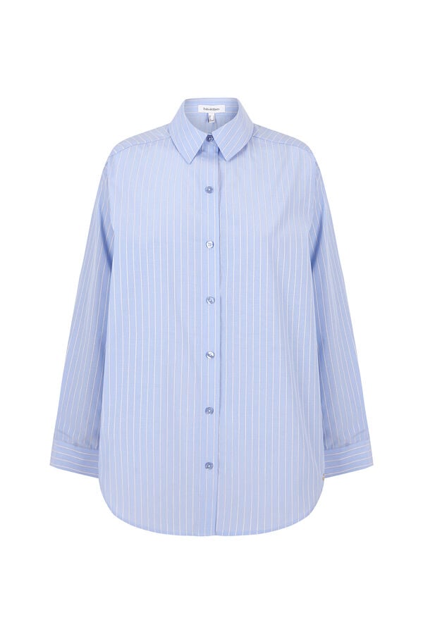 Pedro del Hierro Camisa rayas Azul