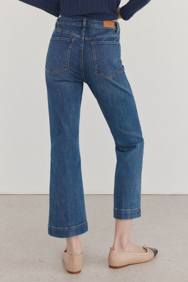 Pedro del Hierro Cal&ccedil;a jeans cropped Azul
