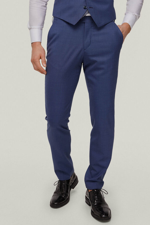 Pedro del Hierro Pantal&oacute;n azul slim Azul