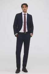 Pedro del Hierro Pantal&oacute;n traje cuadro slim Azul