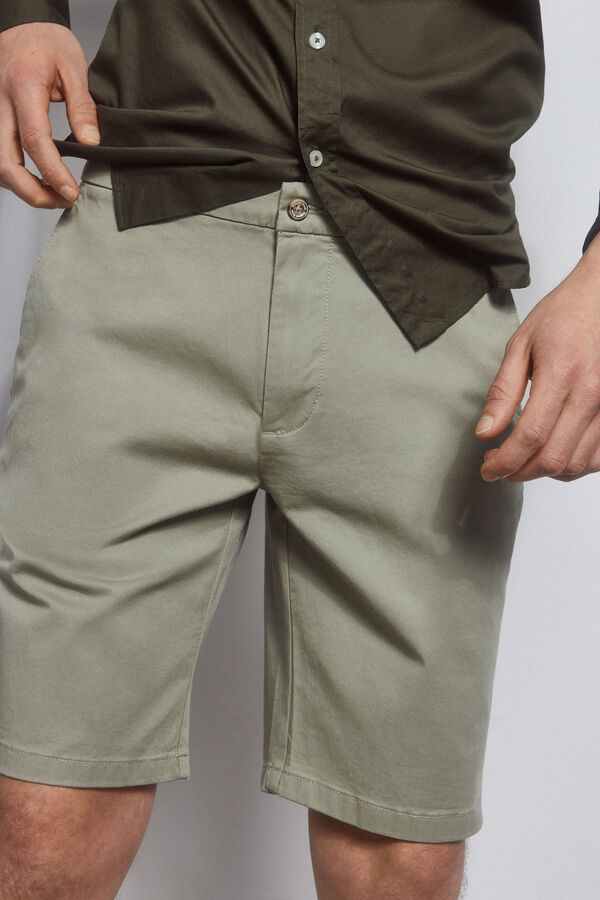Pedro del Hierro Cal&ccedil;as bermuda chino premium flex  Verde