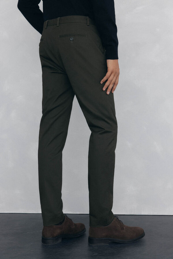 Pedro del Hierro Cal&ccedil;a cal&ccedil;as chino com estampa slim fit Verde