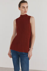 Pedro del Hierro Chaleco de punto cinta Burdeos