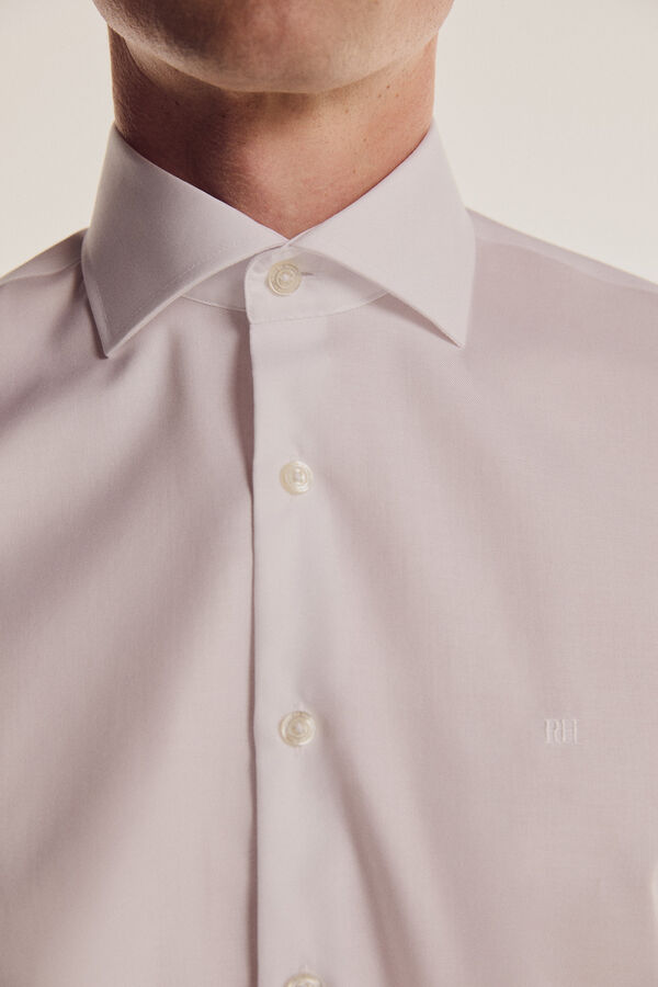 Pedro del Hierro Camisa Non Iron vestir tailored fit  Branco
