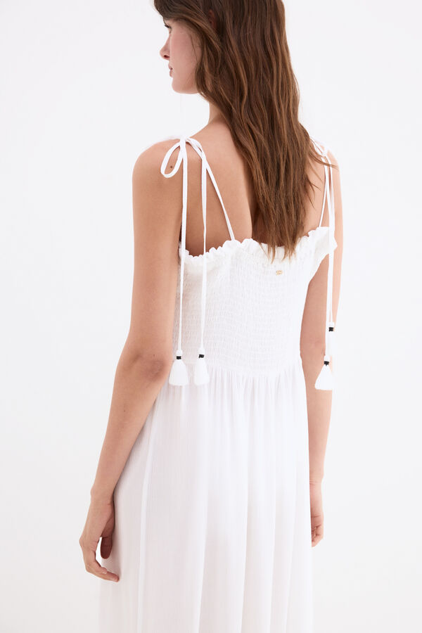 Pedro del Hierro Vestido beachwear Branco