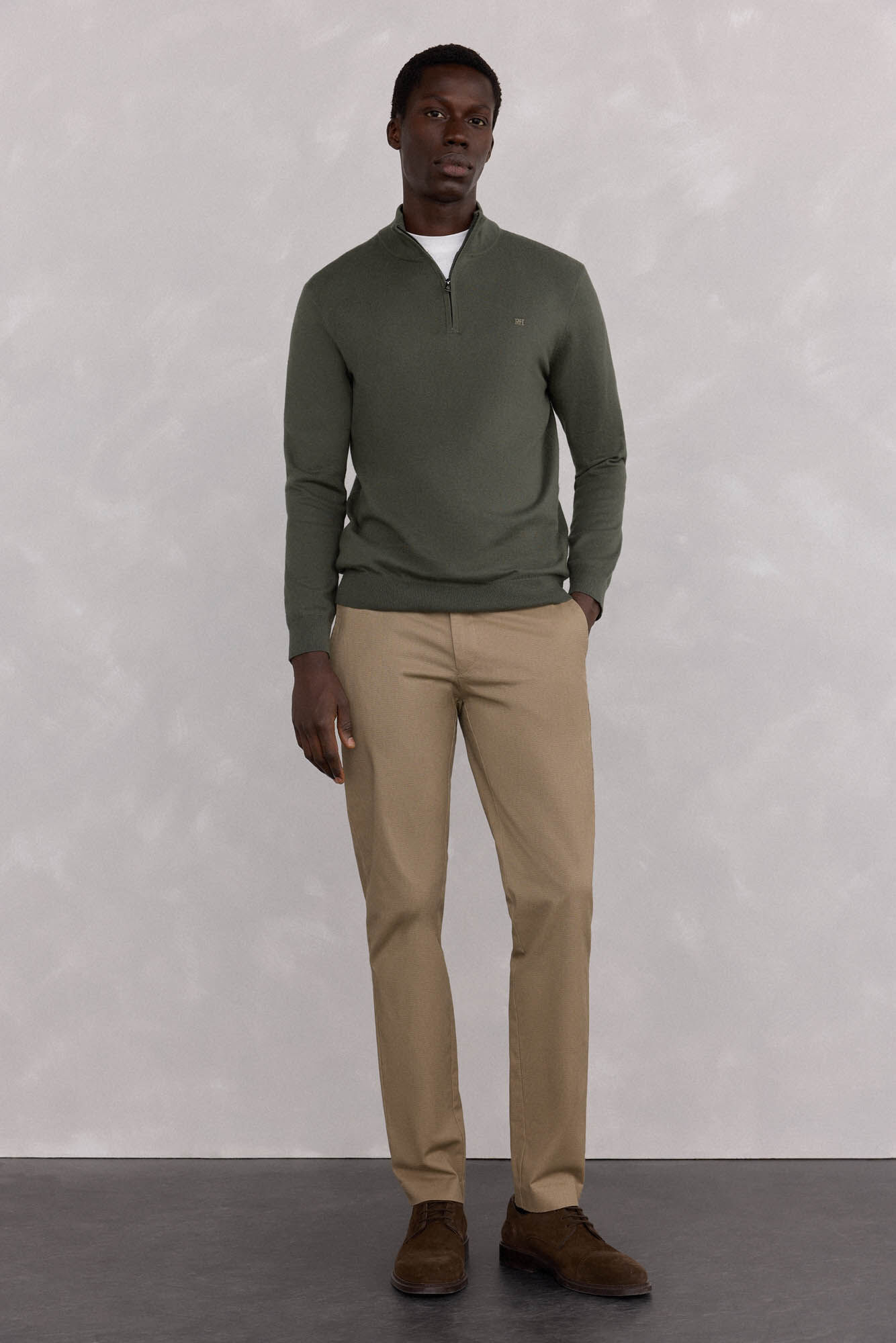 Pedro del Hierro Cal&ccedil;a cal&ccedil;as chino com estampa slim fit
