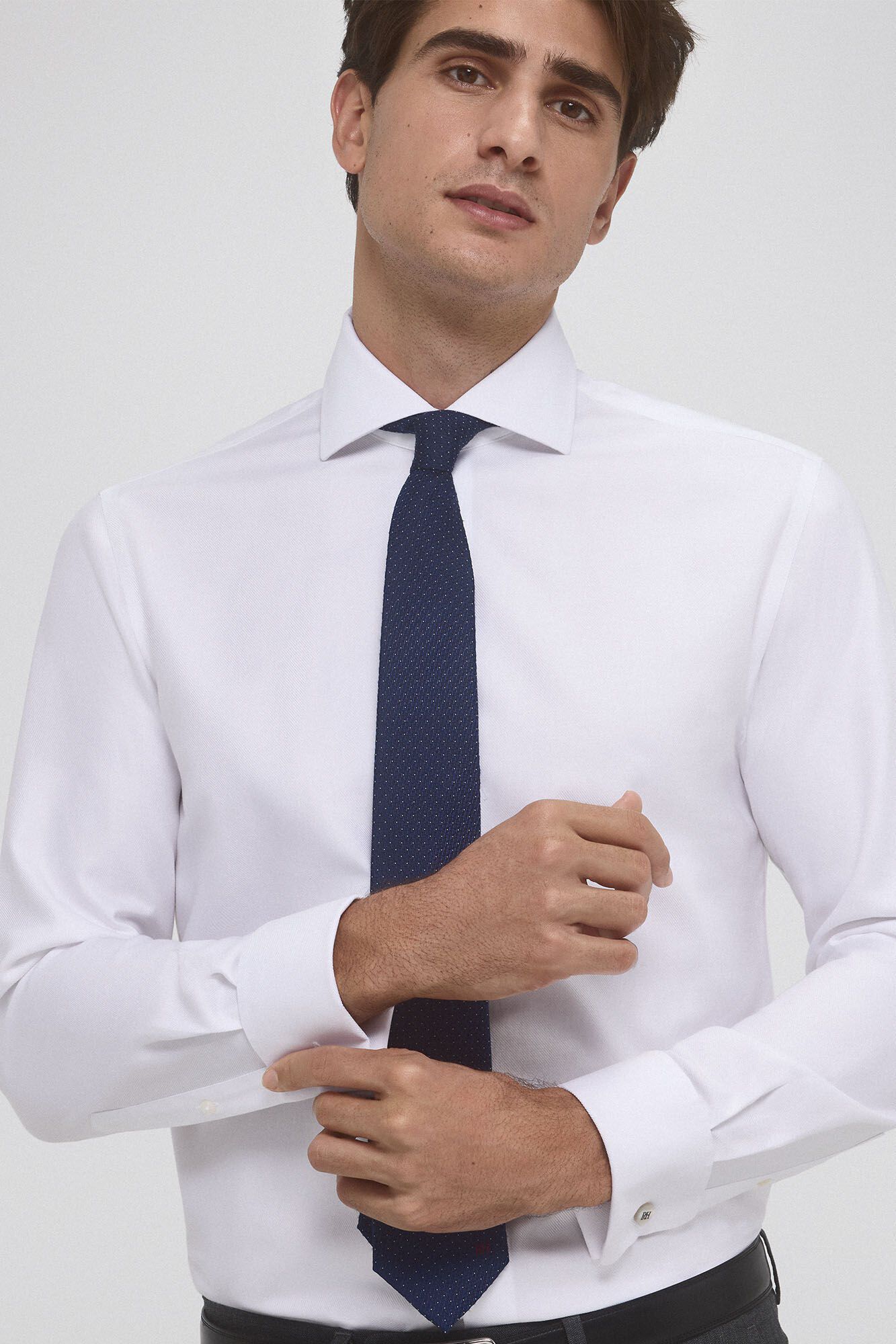Pedro del Hierro Camisa vestir pu&ntilde;o gemelos non iron + antimanchas