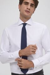 Pedro del Hierro Camisa vestir pu&ntilde;o gemelos non iron + antimanchas Blanco