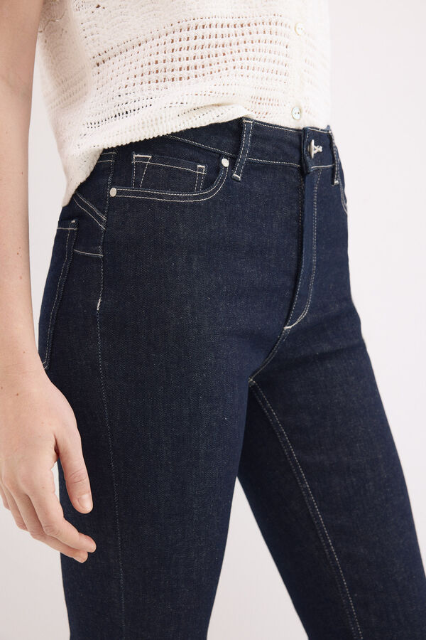 Pedro del Hierro Jeans push up flare cropped Azul