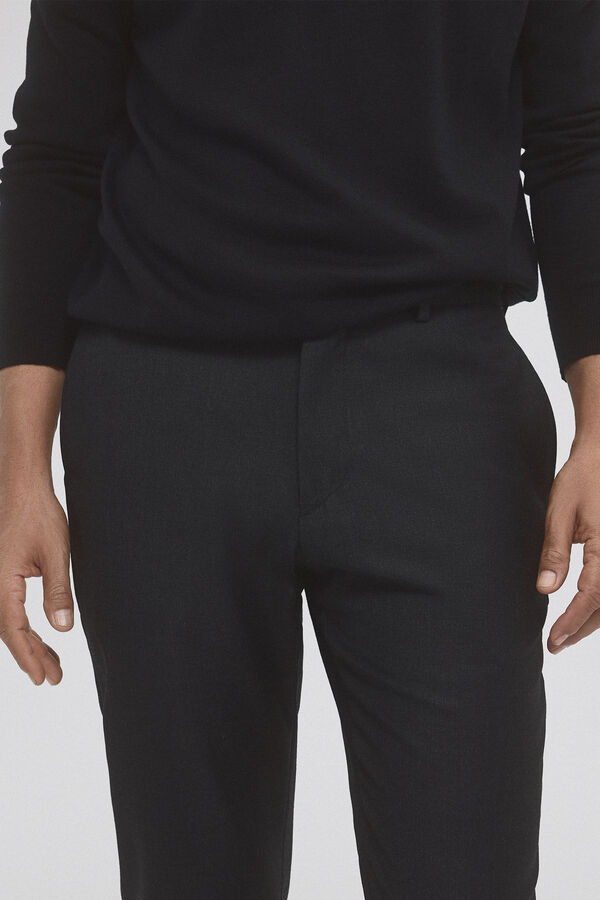 Pedro del Hierro Pantal&oacute;n chino pinzas regular fit Gris