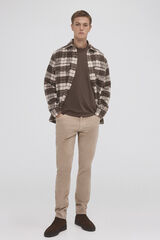 Pedro del Hierro Sobrecamisa cuadros Beige