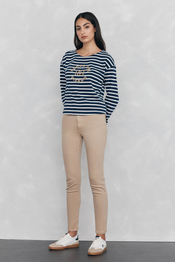 Pedro del Hierro empurrar jeans Beige