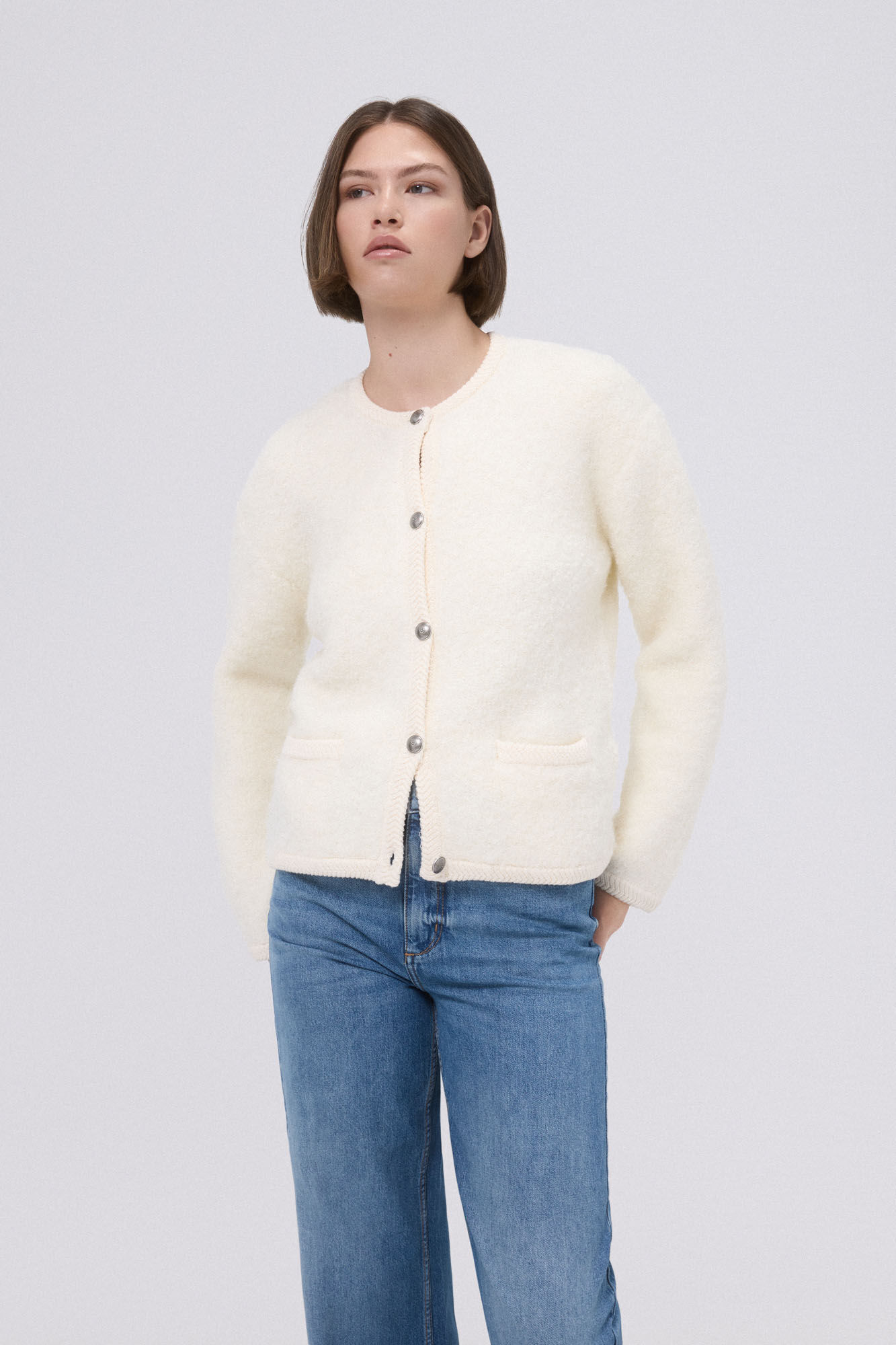 TFP by Tamara Falc&oacute; Chaqueta de punto boucle