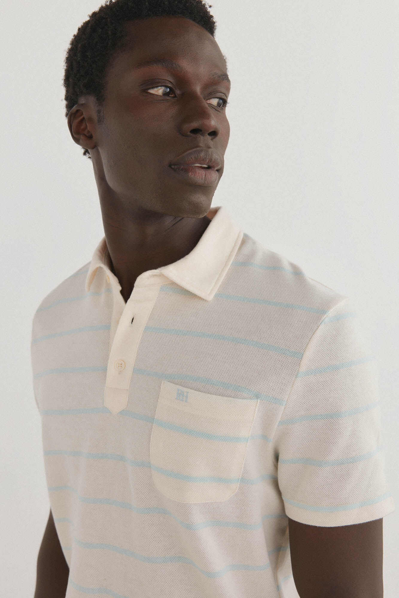 Pedro del Hierro Polo de rayas con bolsillo