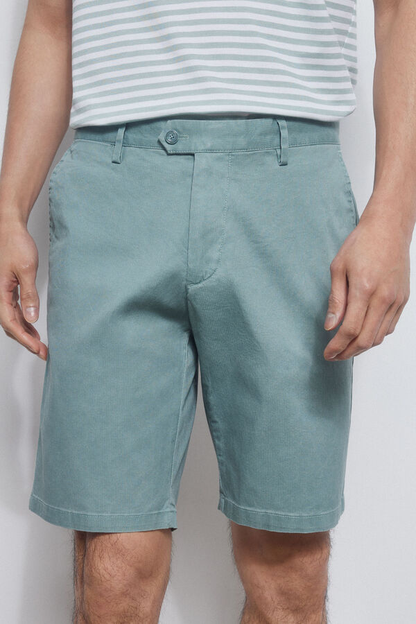 Pedro del Hierro Cal&ccedil;as bermuda chino premium flex  Turquesa