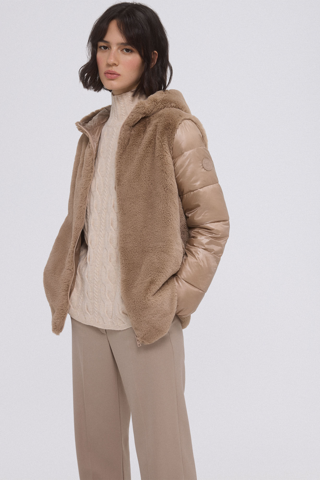 Pedro del Hierro Parka combinada pelo