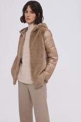Pedro del Hierro Parka combinada pelo Beige