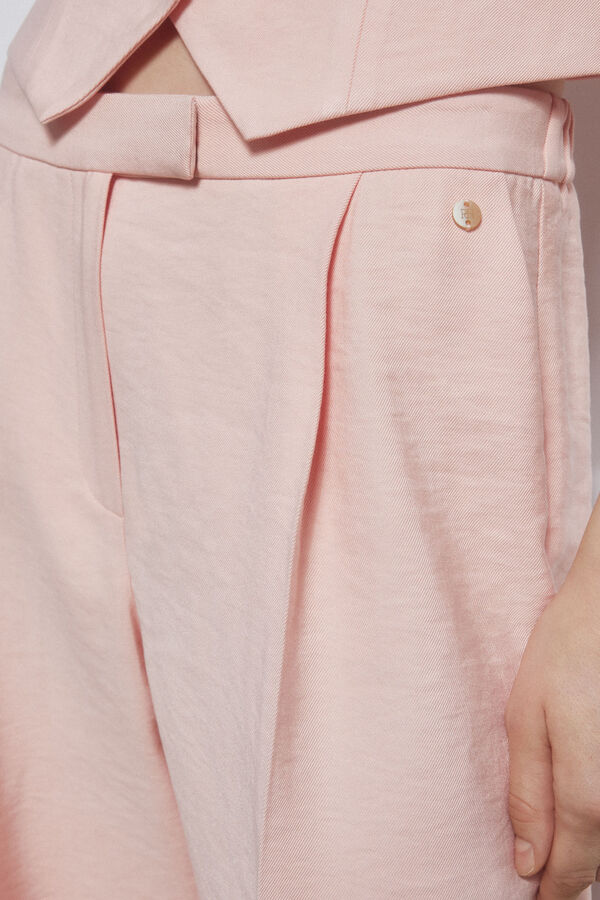 Pedro del Hierro Pantal&oacute;n traje pinza Rosa