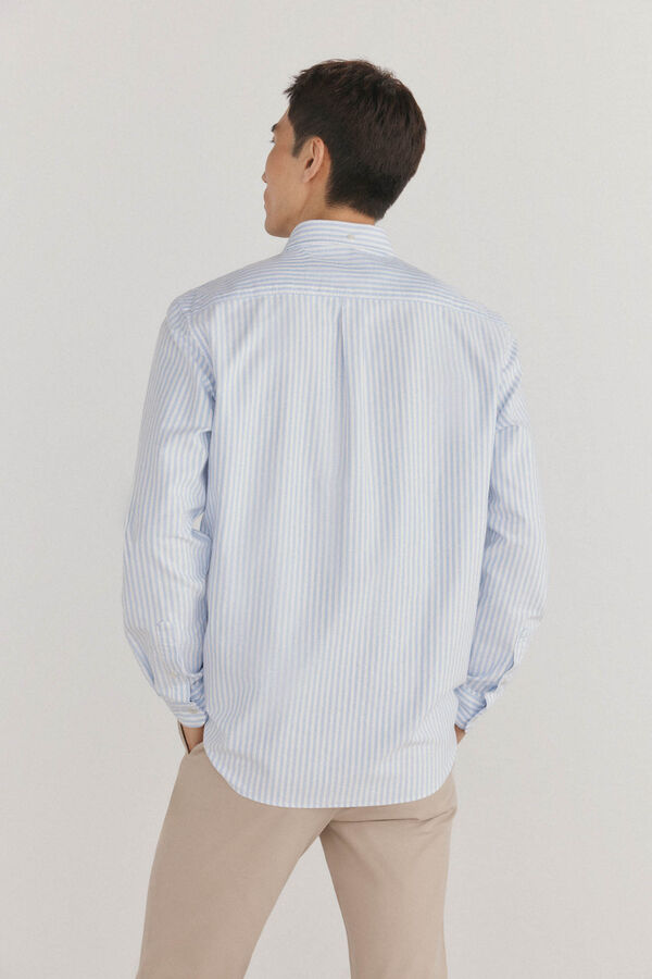 Pedro del Hierro Camisa iconic oxford raya candela Azul