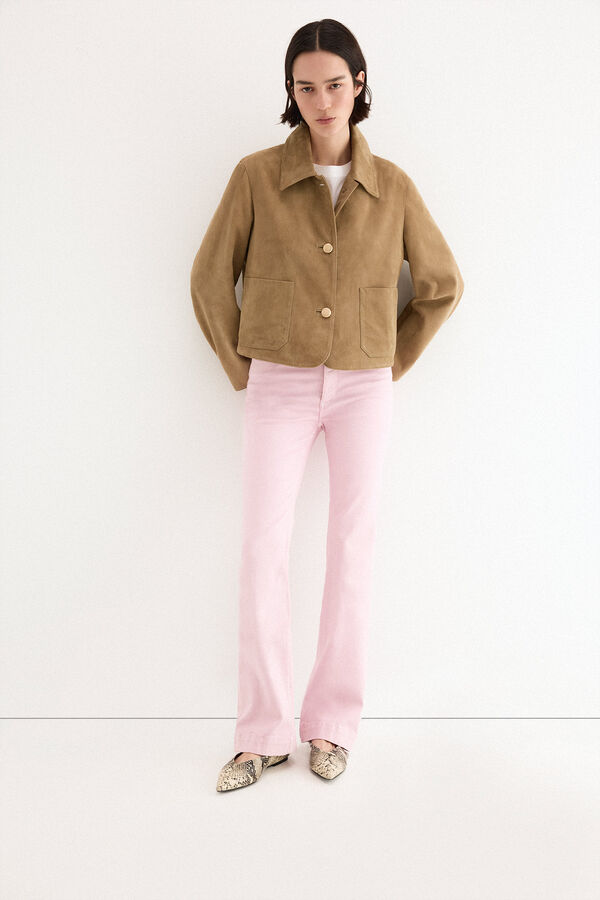 Pedro del Hierro Jeans push up flare Rosa