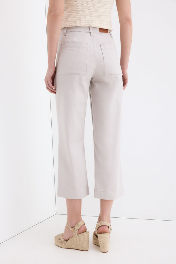 Pedro del Hierro Jeans perna larga capri Cizento