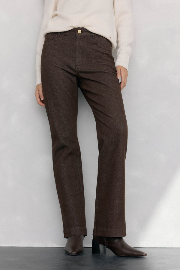 Pedro del Hierro Jeans stove pipe basic Marr&oacute;n