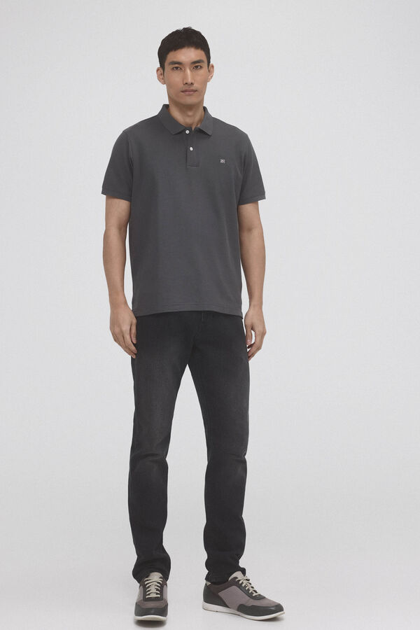 Pedro del Hierro Polo b&aacute;sico piqu&eacute; Gris