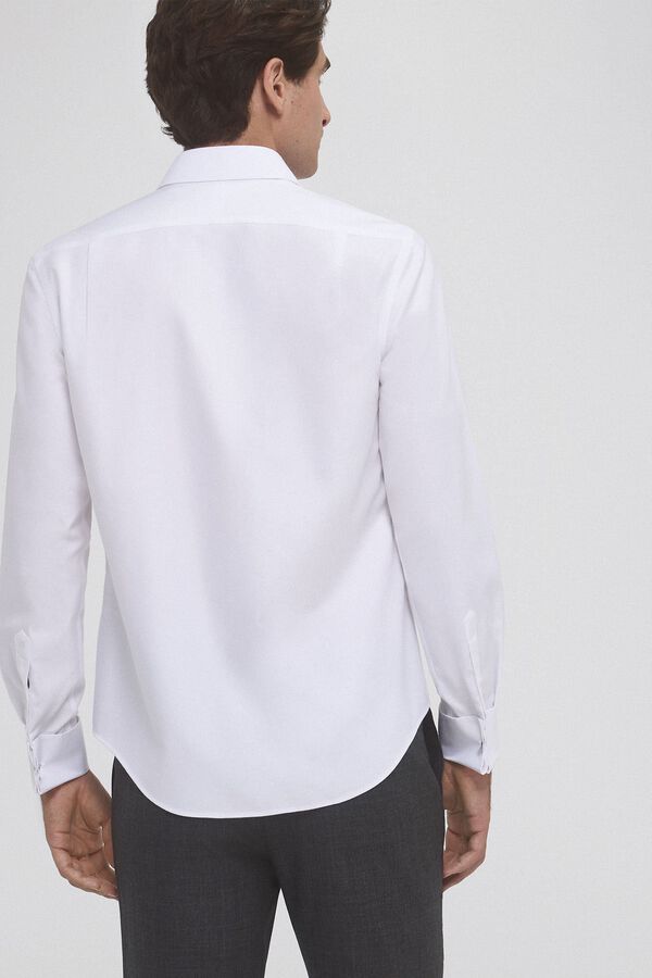 Pedro del Hierro Camisa vestir pu&ntilde;o gemelos non iron + antimanchas Blanco
