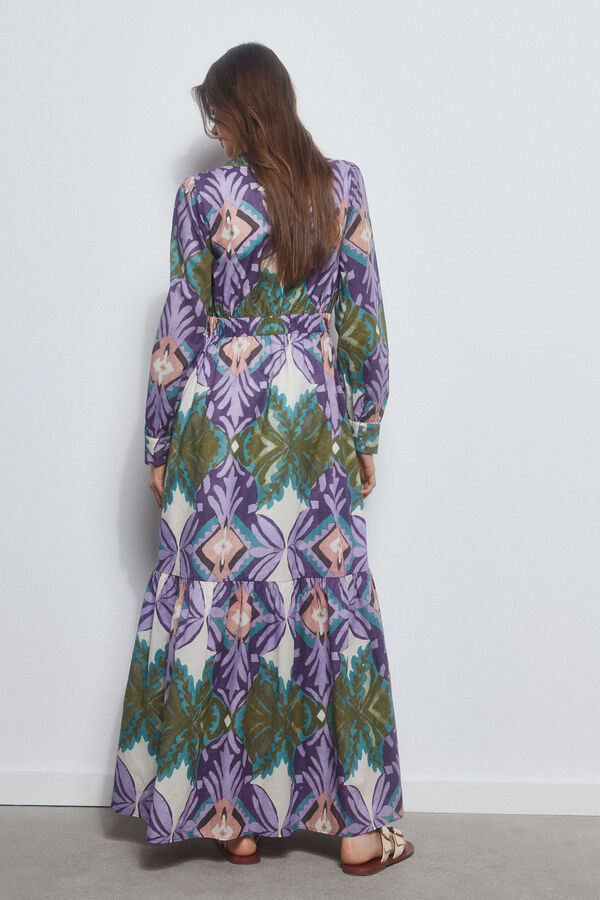 Pedro del Hierro Vestido estampado frunces Varios