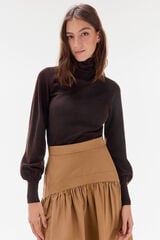 TFP by Tamara Falc&oacute; Camisa de cisne de segunda pele Marrom