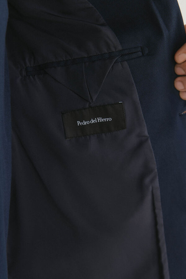 Pedro del Hierro Americana algod&oacute;n y tencel Azul