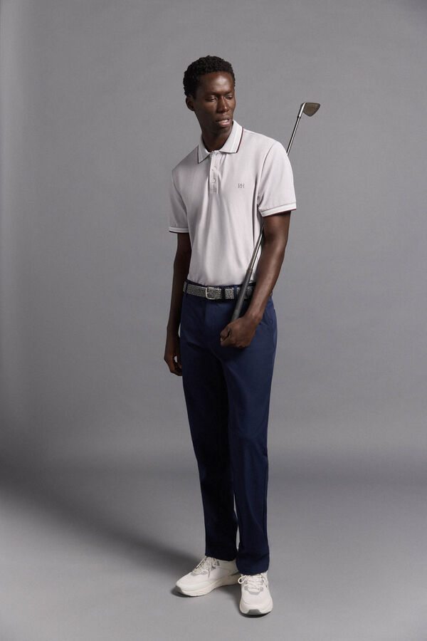 Pedro del Hierro Camisa polo de golfe liso Cizento