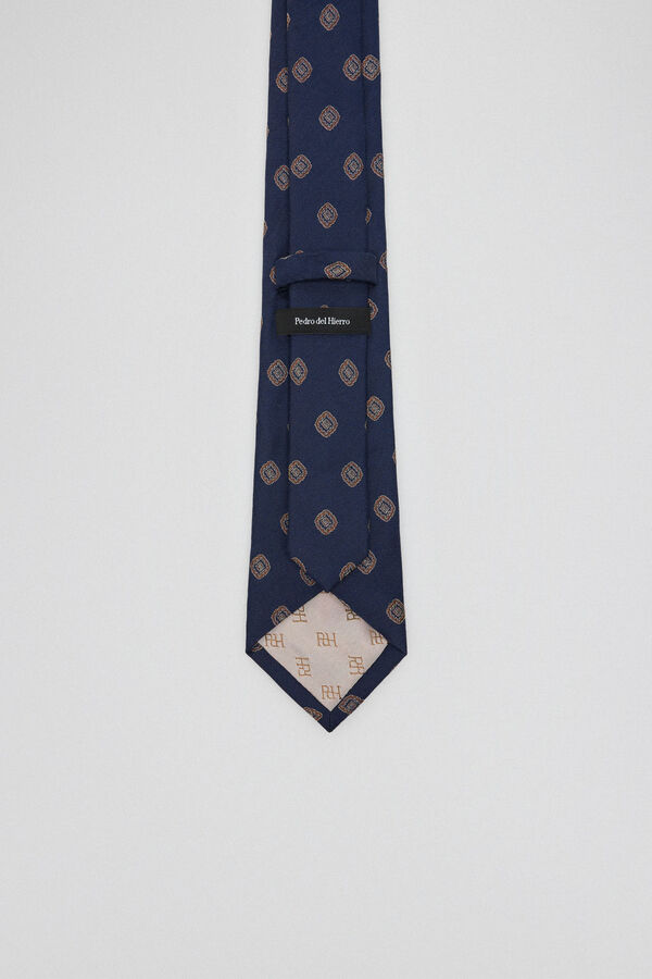 Pedro del Hierro Corbata seda natural Azul
