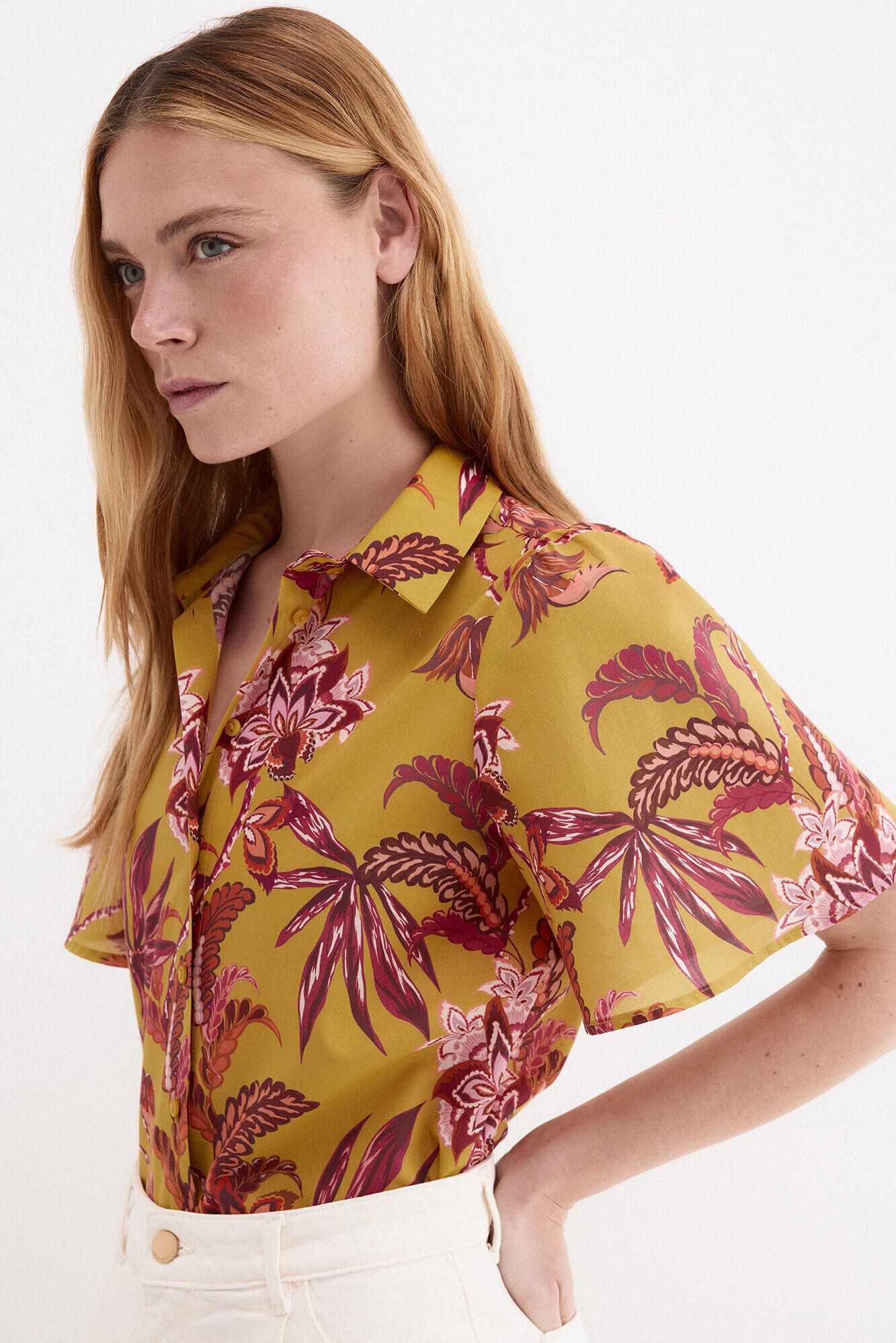 Pedro del Hierro Camisa estampada de manga curta