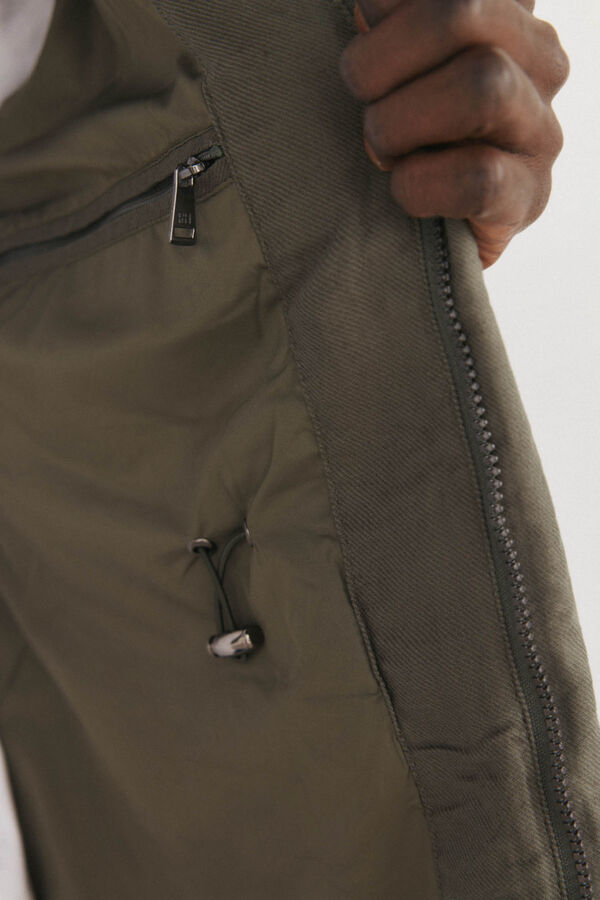 Pedro del Hierro Casaco de algod&atilde;o e linho Verde