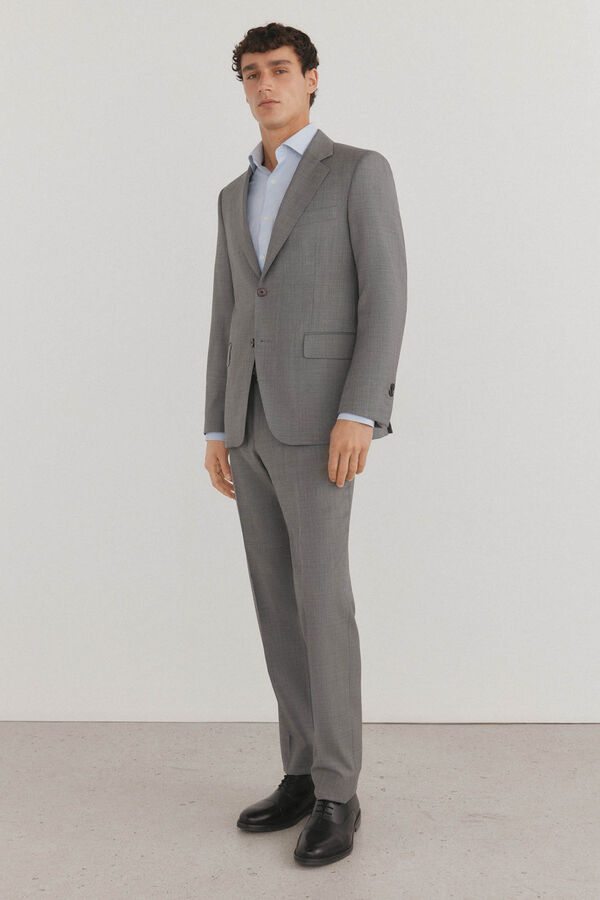 Pedro del Hierro Camisa social lisa que n&atilde;o pode ser passada a ferro + resistente a manchas Azul